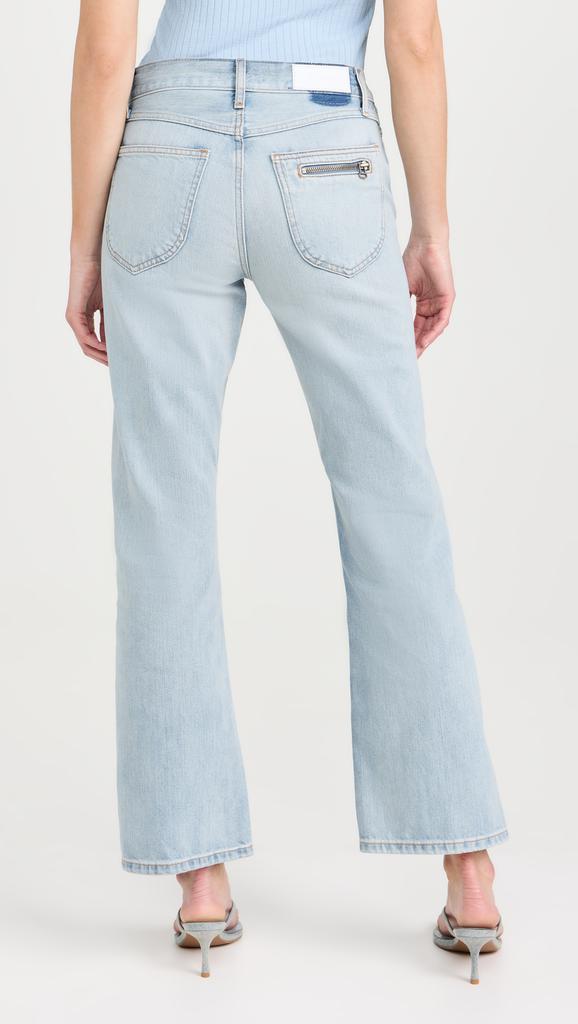 REDONE Mid Rise Kick Flare Jeans