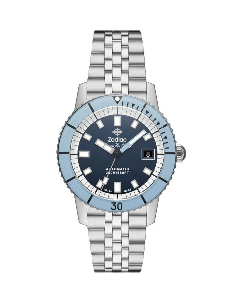 ZODIAC Compression Diver Automatic Stainless Steel Watch, 40mm 1