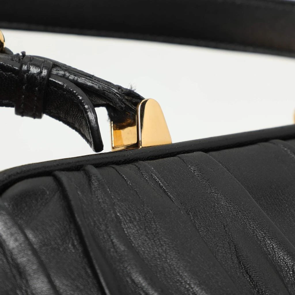 Prada Prada Black Matelasse Leather Top Handle Bag 10