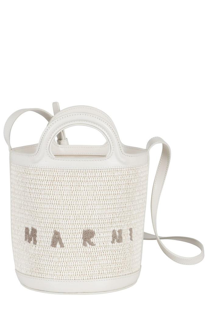 Marni Mini Bucket Bag With Woven Texture