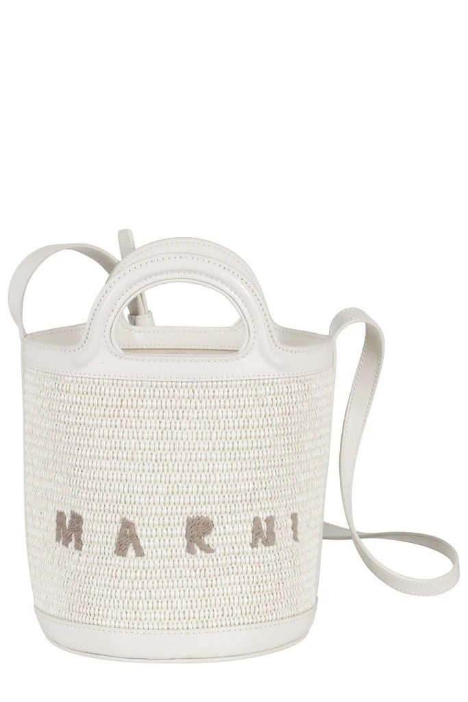 Marni Mini Bucket Bag With Woven Texture 1