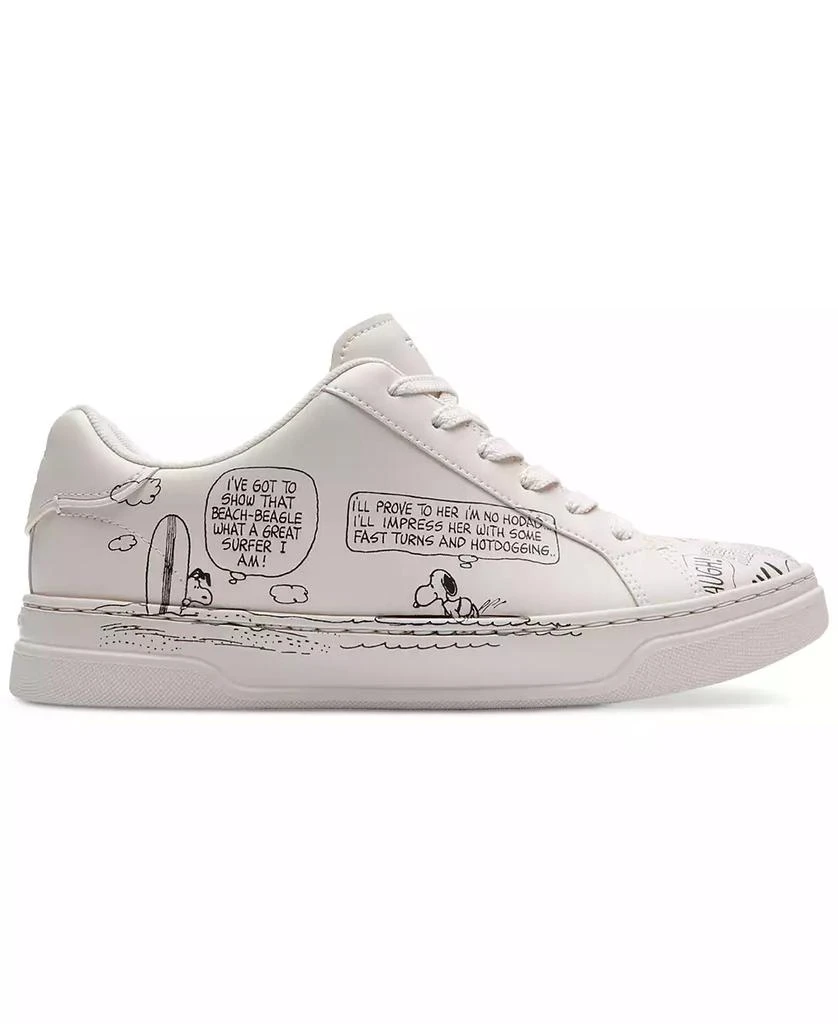Coach Women's Peanuts Comic High Line Leather Sneakers 2