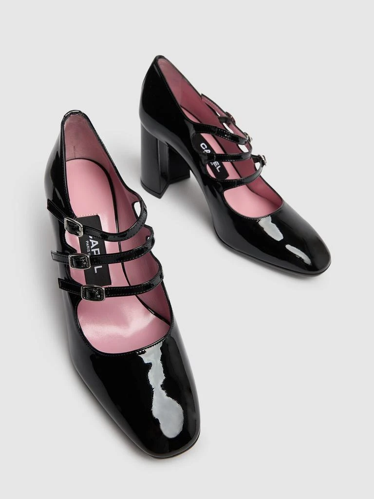 CAREL 85mm Keel Patent Leather Pumps 2