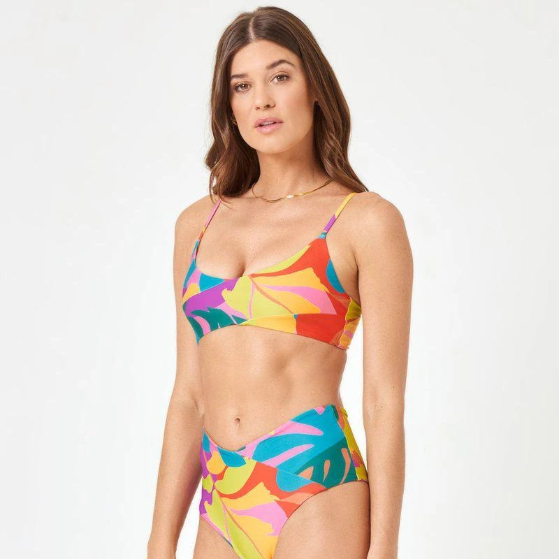 L*Space Printed High Tide Bikini Bottom Copacabana 2