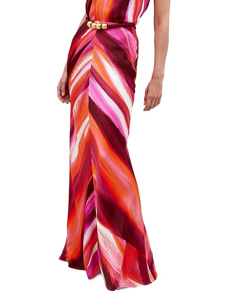 Silvia Tcherassi Laurina Abstract Satin Maxi-Skirt 3