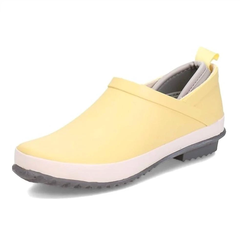 JBU by Jambu Women's Bumblebee Garden Ready Rain Shoes In Yellow/light Grey 1