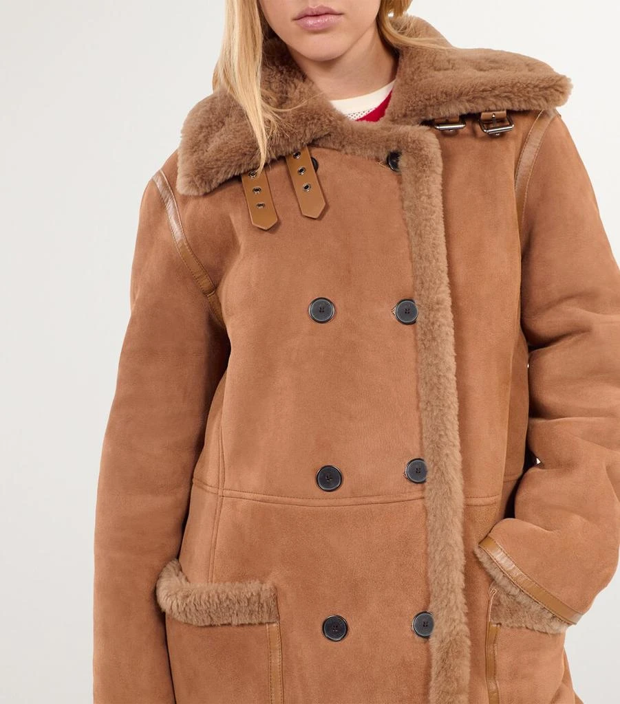 The Kooples Suede-Shearling Coat 6