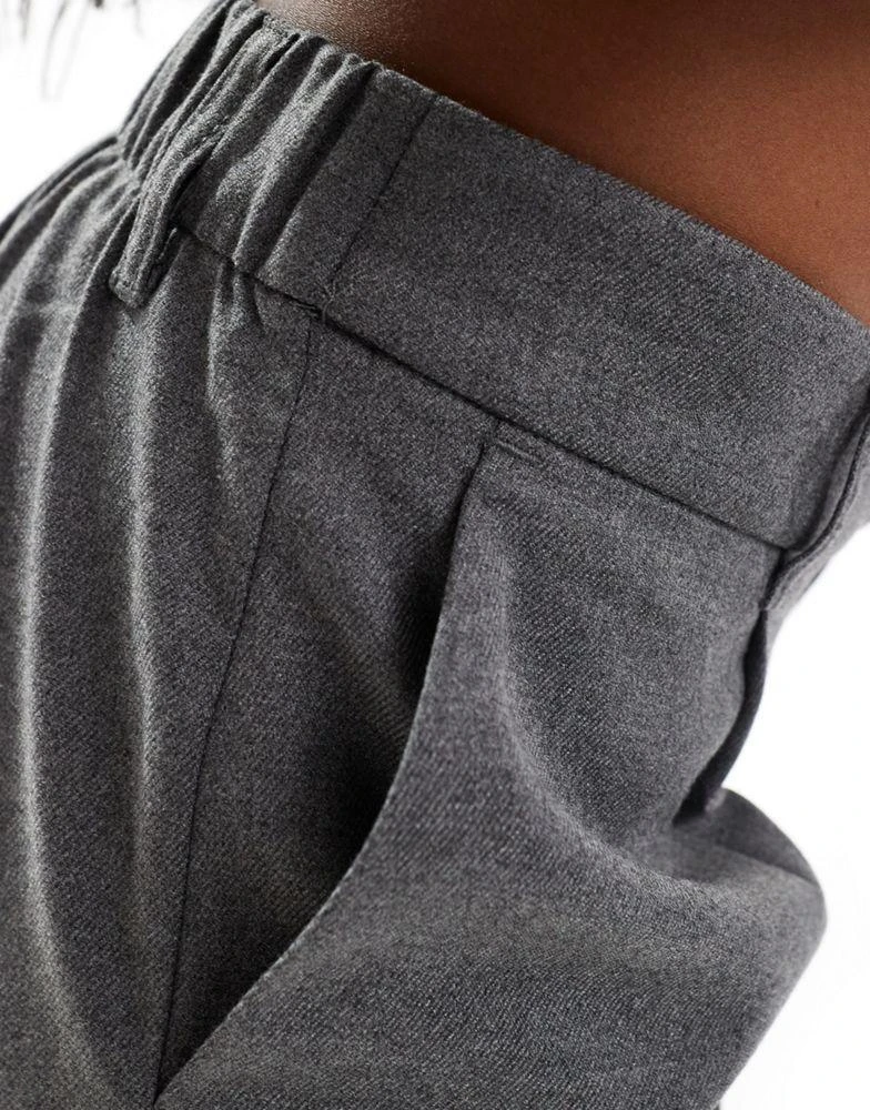 HOLLISTER Hollister low rise tailored wide leg trouser in grey 2