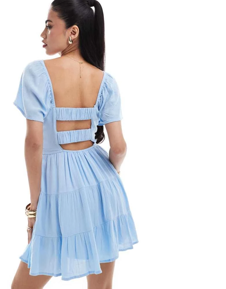 HOLLISTER Hollister tiered skort dress in blue 3