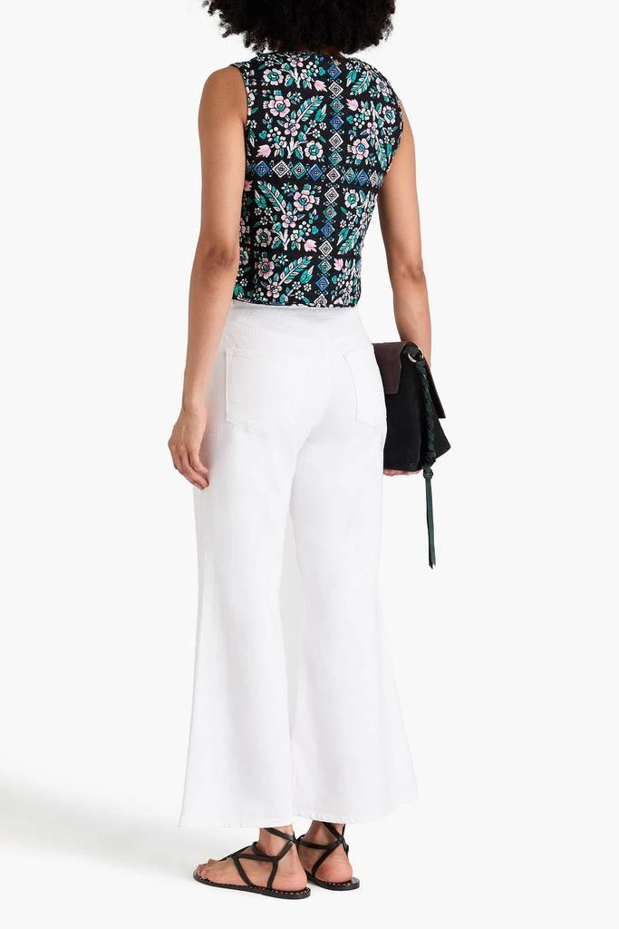 ANTIK BATIK Flora cropped floral-print cotton-gauze vest 3