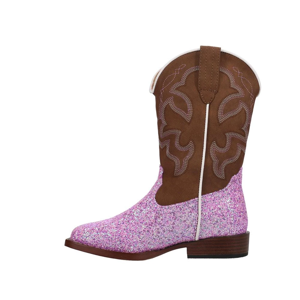 Roper Glitter Blast Square Toe Cowboy Boots (Little Kid-Big Kid) 3