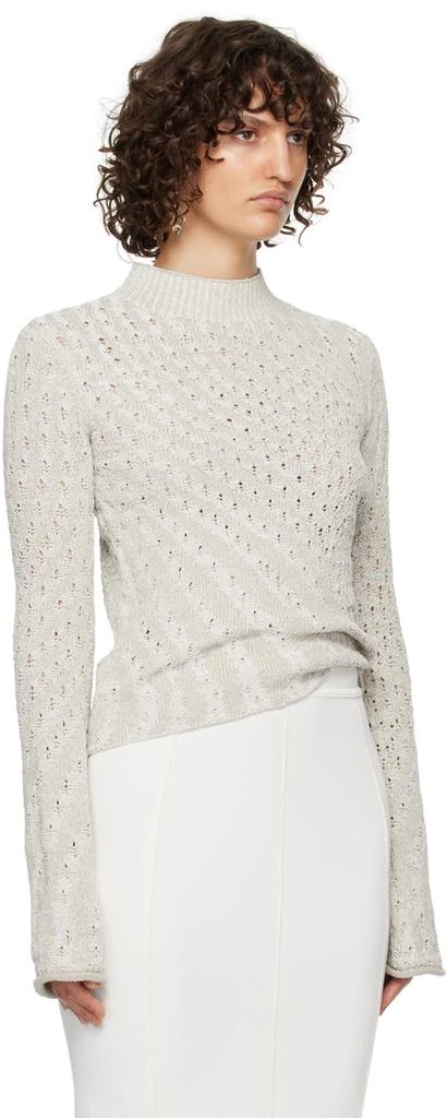 Acne Studios Gray Mock Neck Sweater 2