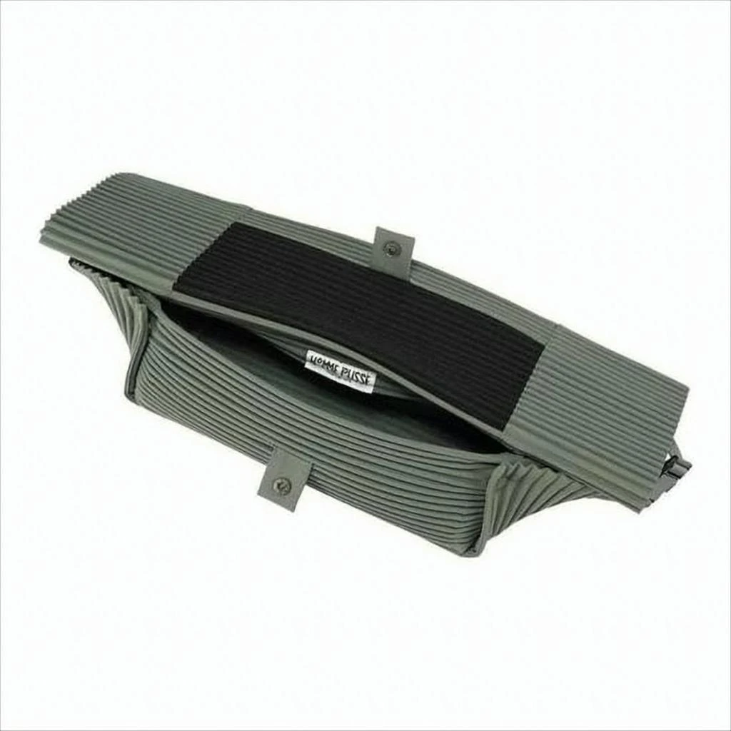 Homme Plissé Issey Miyake Pleated Crossbody Bag With Adjustable Strap And Unique Design 2