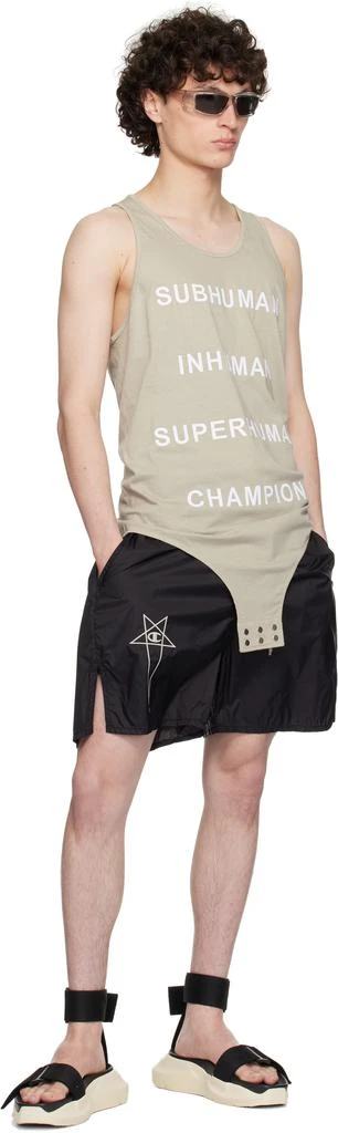 Rick Owens Black Champion Edition Taffeta Shorts 5