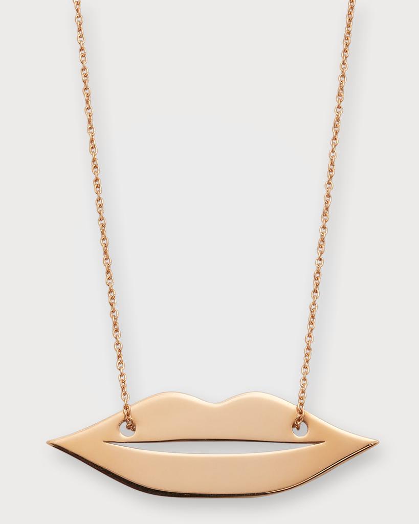 Ginette NY French Kiss Rose Gold Necklace