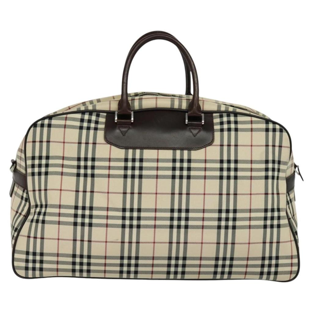 Burberry Nova Check Canvas Travel Bag (Pre-Owned)
