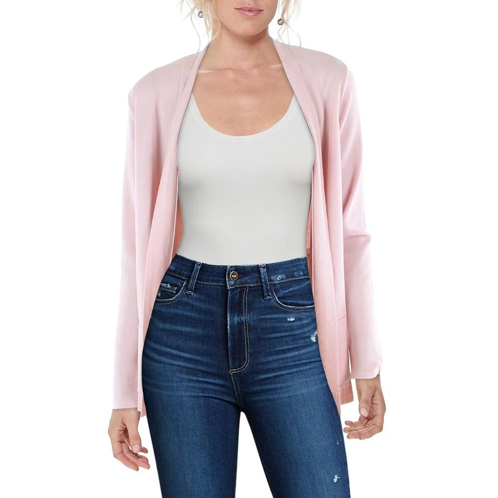 JONES NEW YORK Womens Ribbed Open Front Cardigan Sweater 3