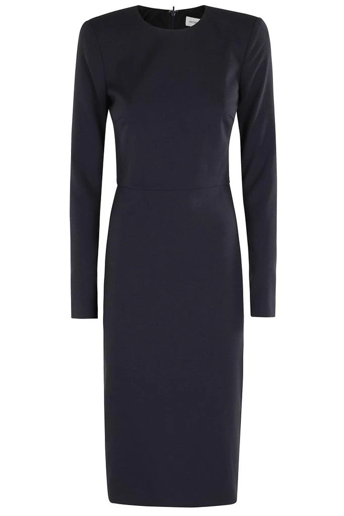 Victoria Beckham Fitted Long Sleeve T-Shirt Dress