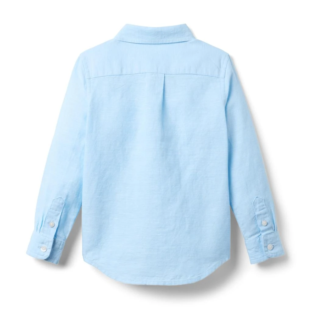 Janie and Jack Linen Roll-Up Shirt (Toddler/Little Kid/Big Kid) 2