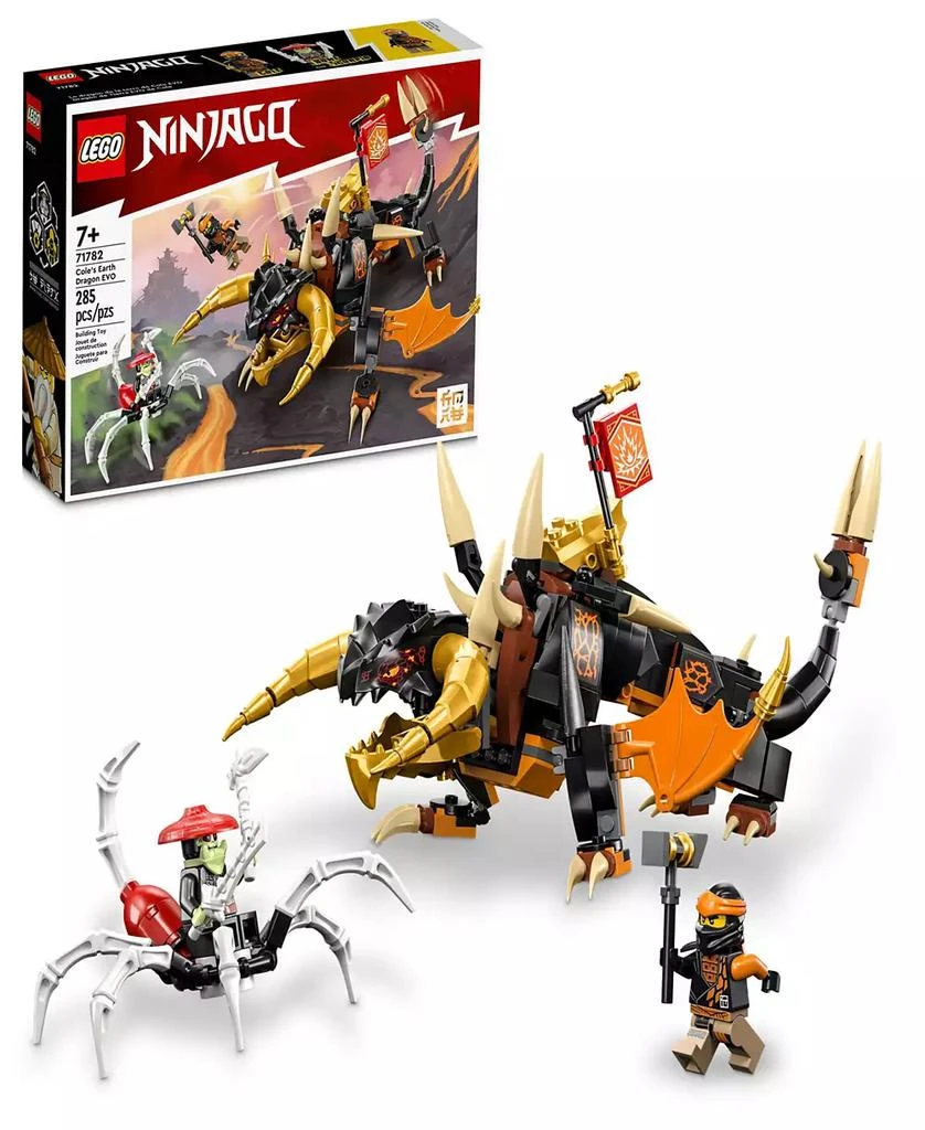 LEGO Ninjago Cole's Earth Dragon Evo 71782 Building Toy Set with Cole and Bone Scorpio Minifigures 1
