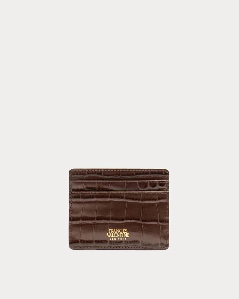 Frances Valentine Frances Valentine - Women
s Embossed Croc Leather Card Case