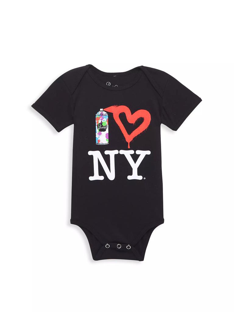 PiccoliNY Baby's Spray Paint Heart NY Bodysuit