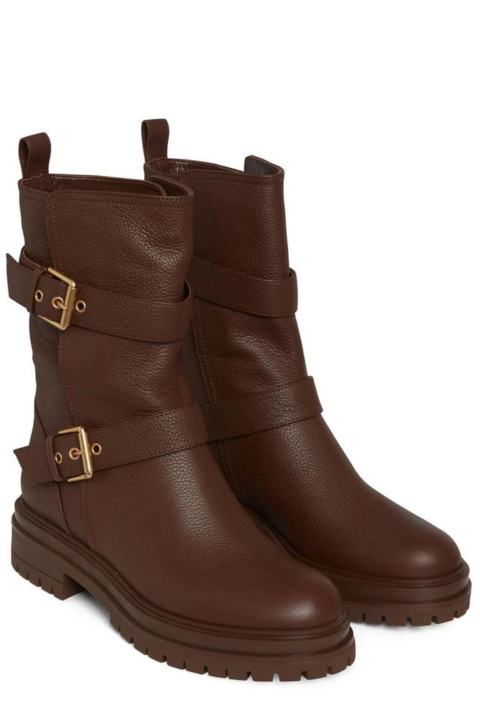 Gianvito Rossi Gianvito Rossi Montey Round-Toe Ankle Boots 3