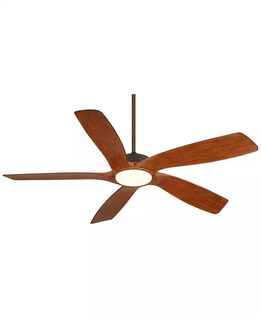Casa Vieja 56" Modern Indoor Outdoor Ceiling Fan with LED Light Remote Oil-Rubbed Bronze Damp Rated Dimmable for Patio Exterior 5