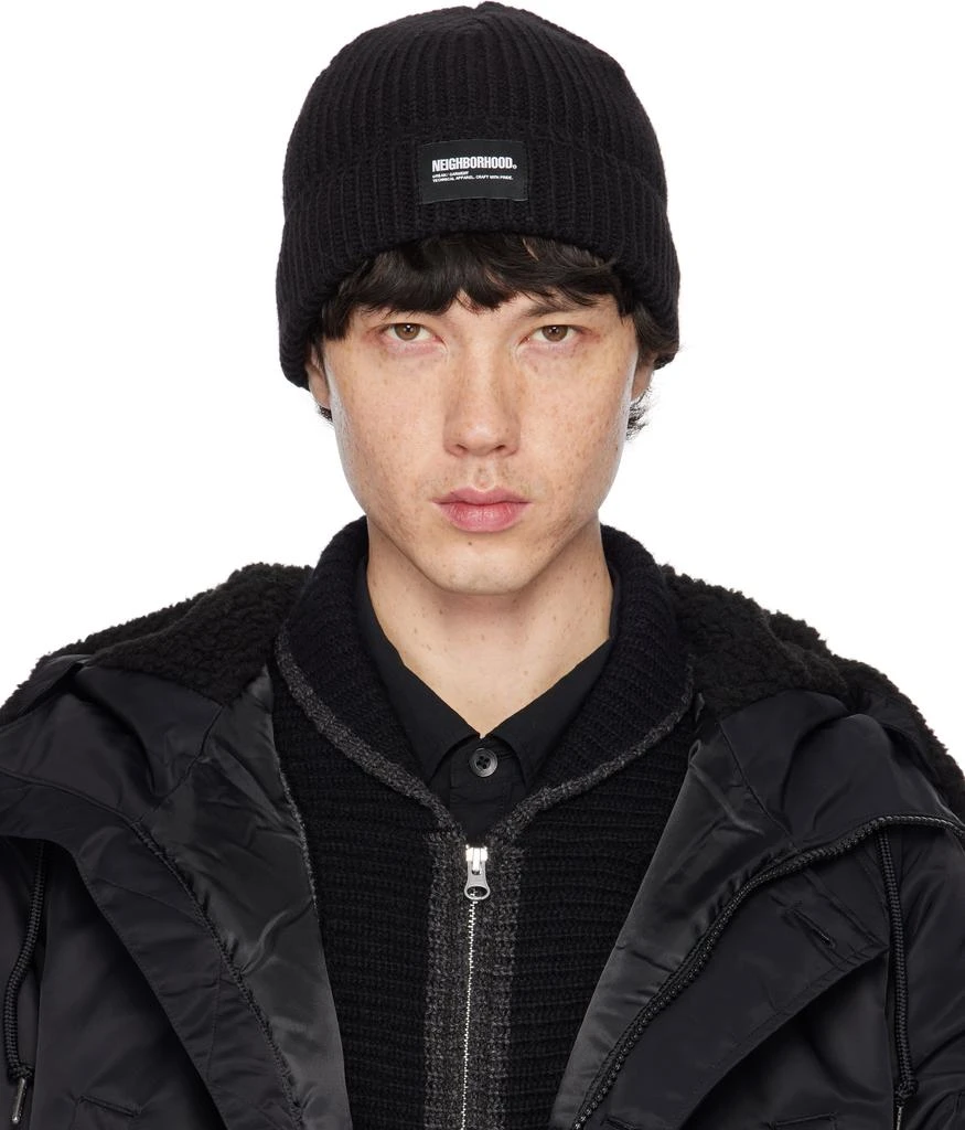 NEIGHBORHOOD Black JP Beanie 1