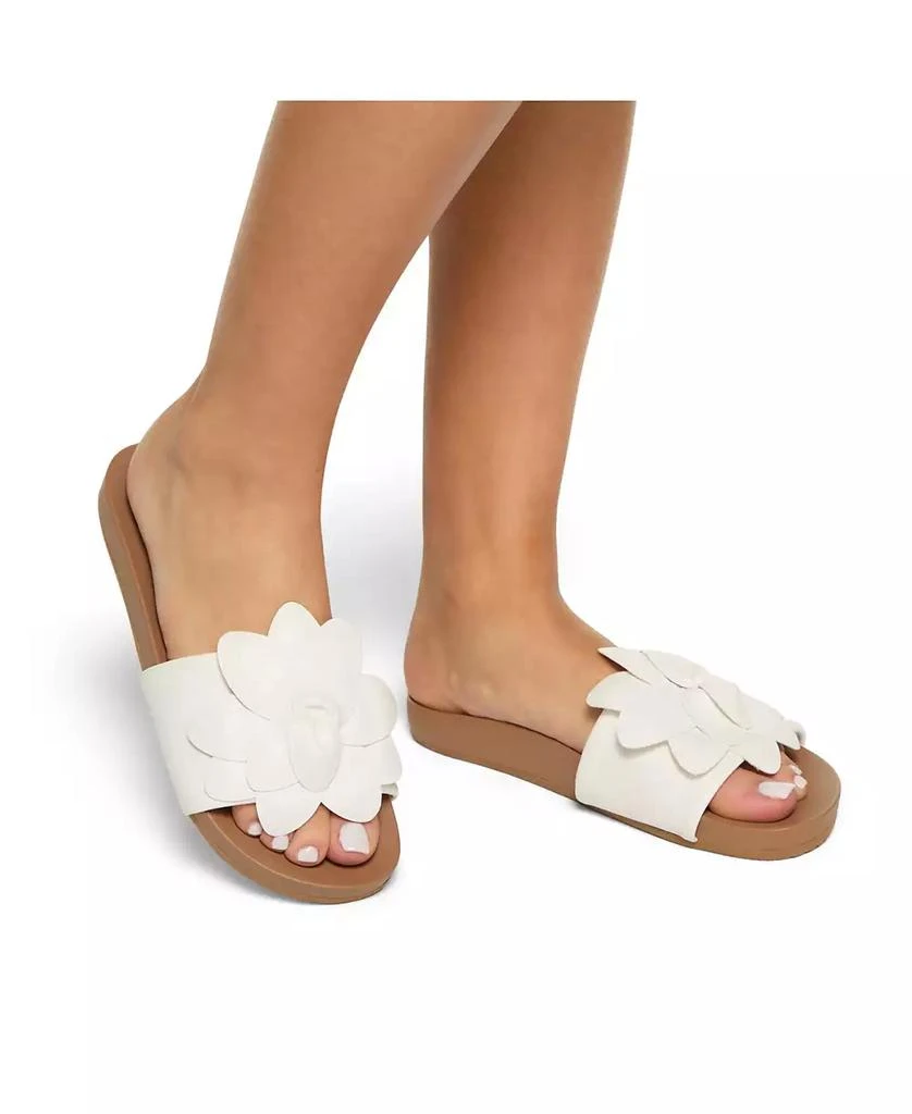Roxy Women's Flower Girl Slip-On Flat Sandals 6