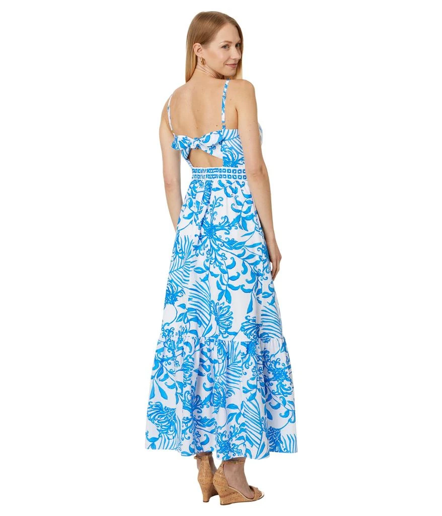 lilly pulitzer empire waist dress Lilly Pulitzer Modesto Smocked Midi Dress – White Chocolate Couture main image 1