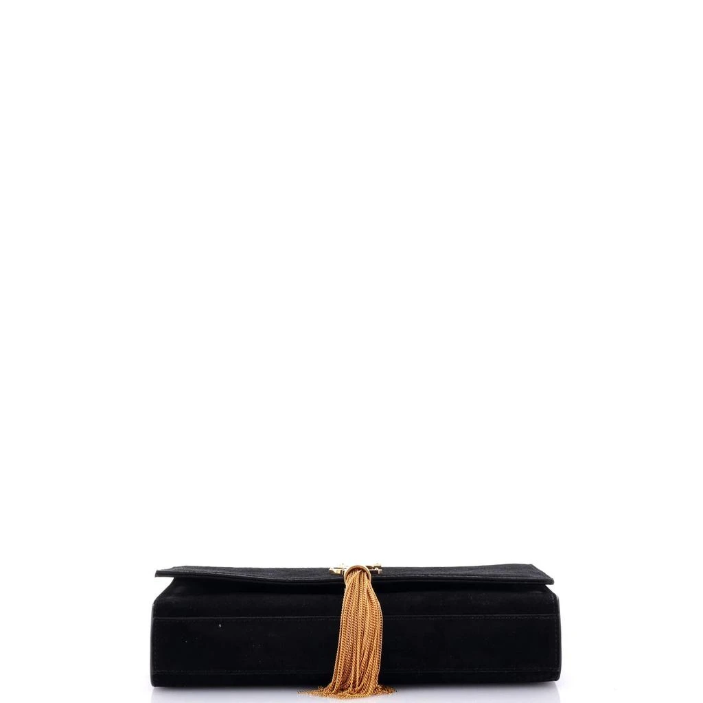 Yves Saint Laurent Classic Monogram Tassel Crossbody Bag Suede Medium 4
