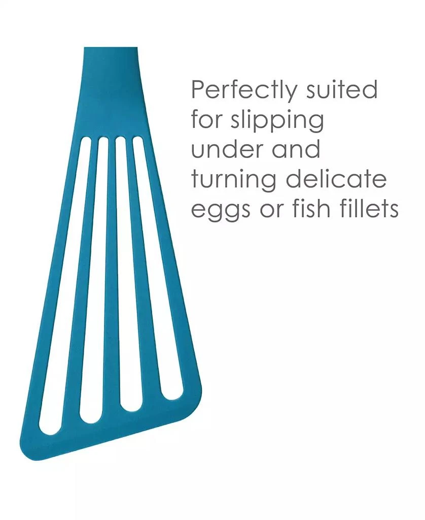 Rachael Ray Bakeware Oven Lovin' Nonstick Double Batch Cookie Pan and Utensil Set, 4-Pc., Orange Handles 5