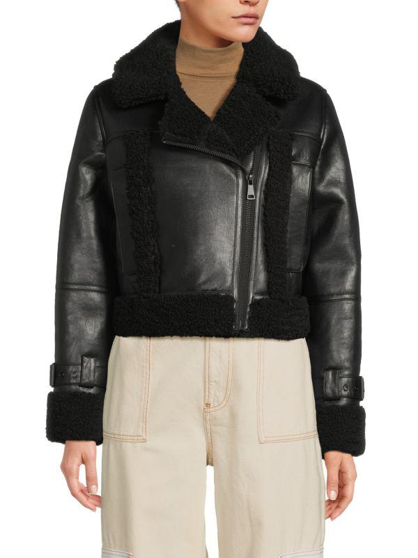 Apparis Jay Supple Sans Leather Bonded Coat - Jackets