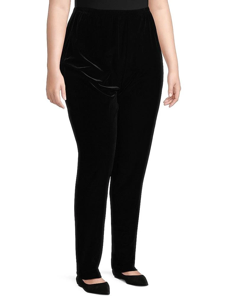 Caroline Rose Stretch Velvet Leggings 4