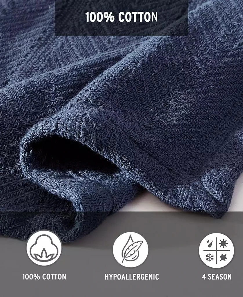 Eddie Bauer CLOSEOUT! Herringbone Solid Blanket 6
