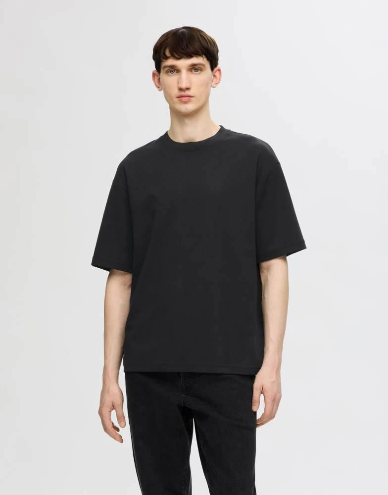 Selected Homme Selected Homme 3 pack t-shirt in black 1