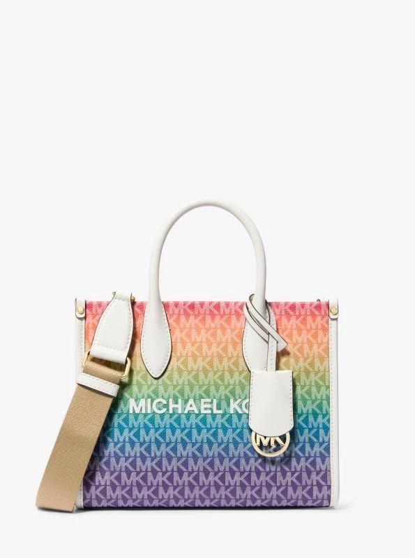Michael Kors Mirella Small Rainbow Signature Logo Crossbody Bag 1