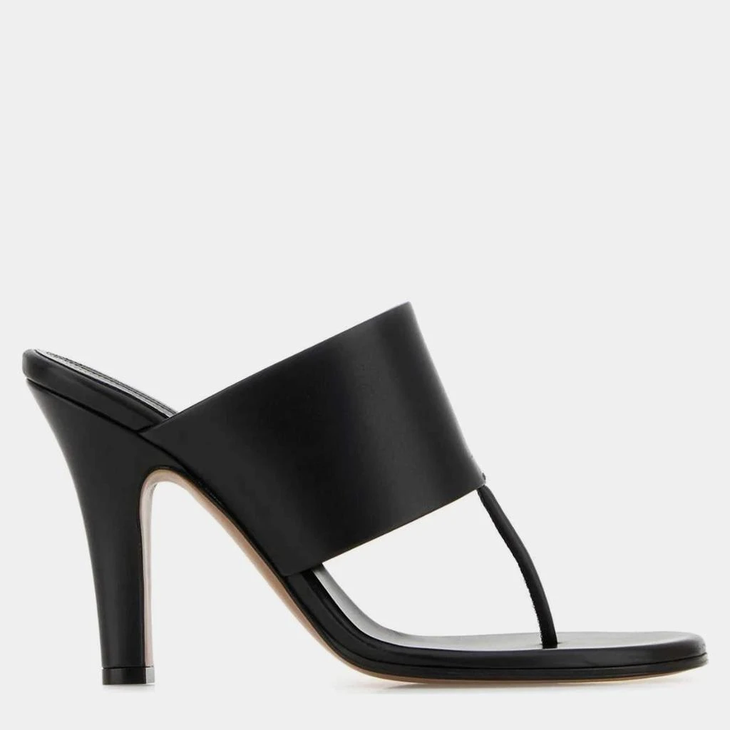 The Row The Row Black Leather Signum Thong Mules Mules EU 37 1