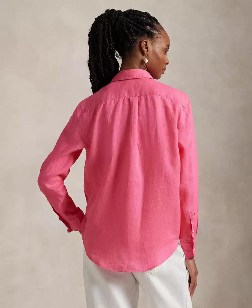 売れ筋商品|||ラルフローレン カットソー トップス レディース Women's Classic-Fit 100% Linen Shirt Adirondack Rose Classic Fit Linen Shirt