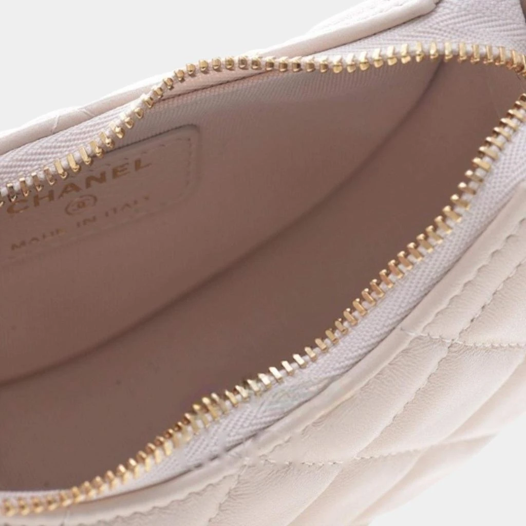 Chanel Chanel Light Beige Leather Mini Hobo Bag 5