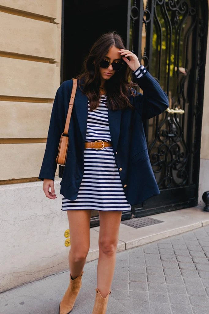 预计3周后发货 Saaj Paris Veste Érika Marine 1