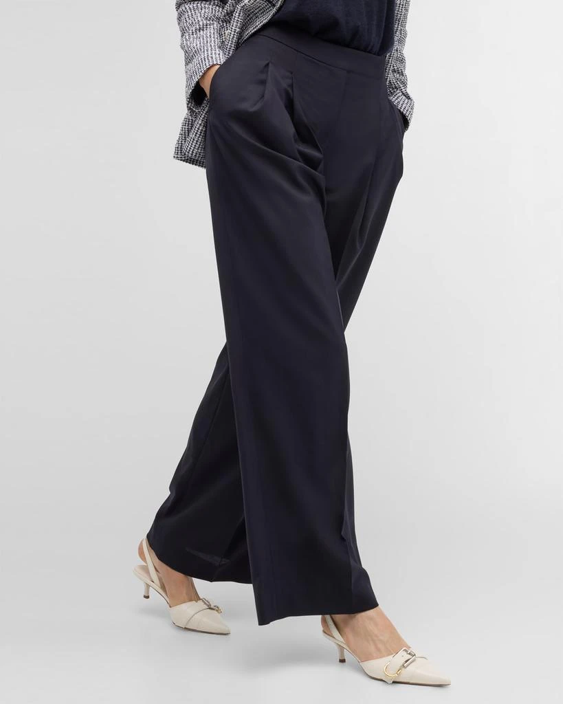 Eleventy Wool-Blend Wide-Leg Pants 7