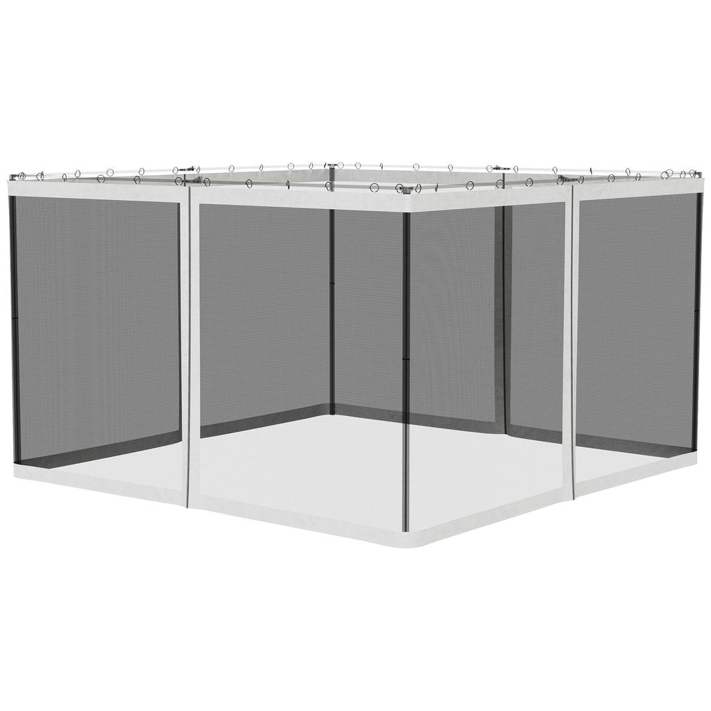 Streamdale Furniture Streamdale 10' x 12' Replacement Mesh Sidewall Netting for Patio Gazebos and Canopy Tents with Zippers (Sidewall Only)