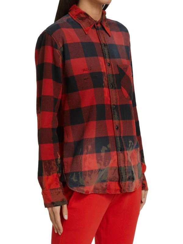 NSF Axel Distressed Plaid Shirt 3