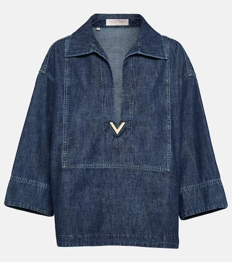Valentino Chambray denim top 1