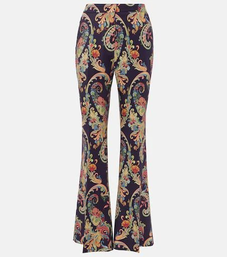 ETRO Paisley high-rise flared pants 1