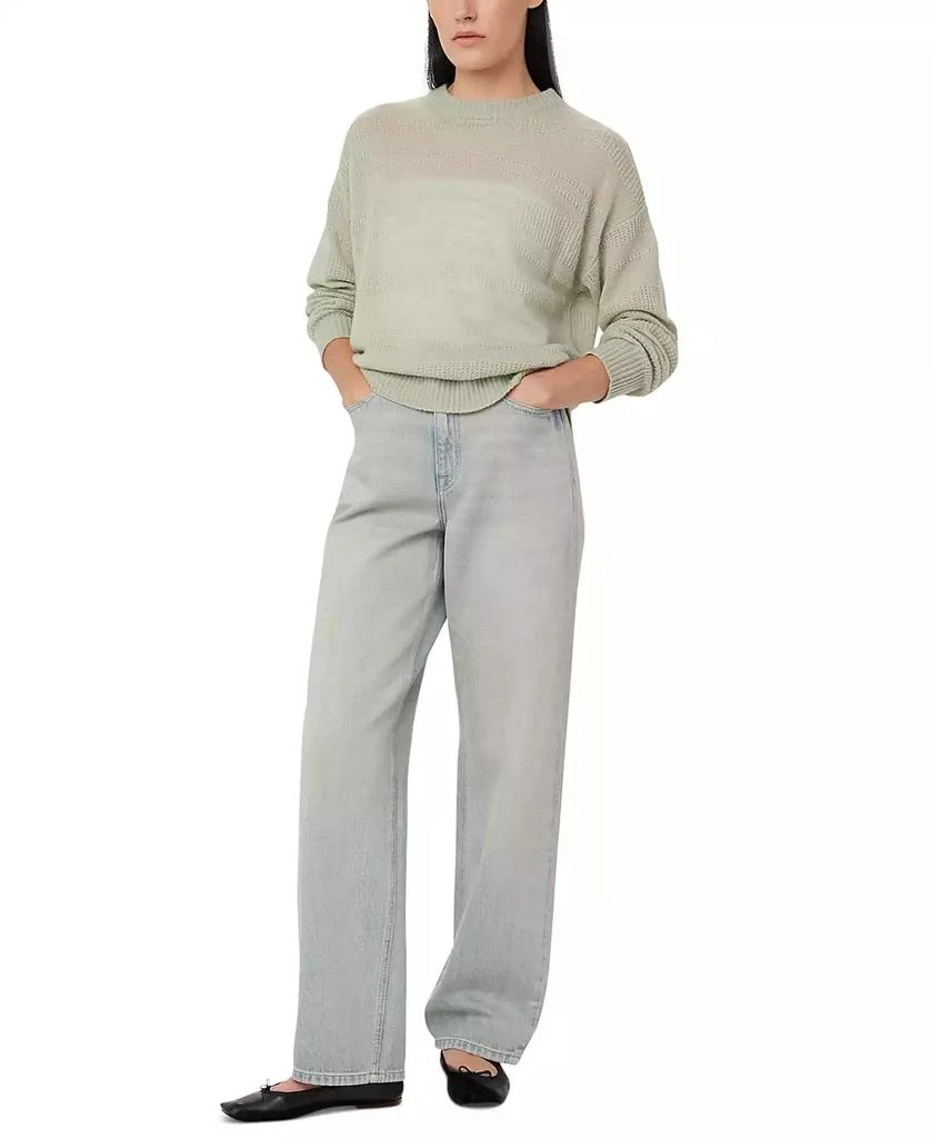Frank And Oak Women's Openknit Stripe Crewneck Long-Sleeve Sweater 4