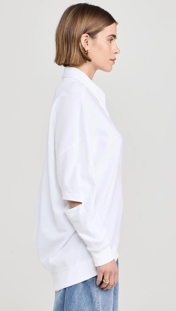 Tibi Summer Sweatshirting Polo Collar Sweatshirt 3