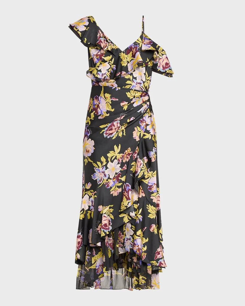 Cinq à Sept - Women - Cream Multi Malva Floral Split Neck Top main image 0